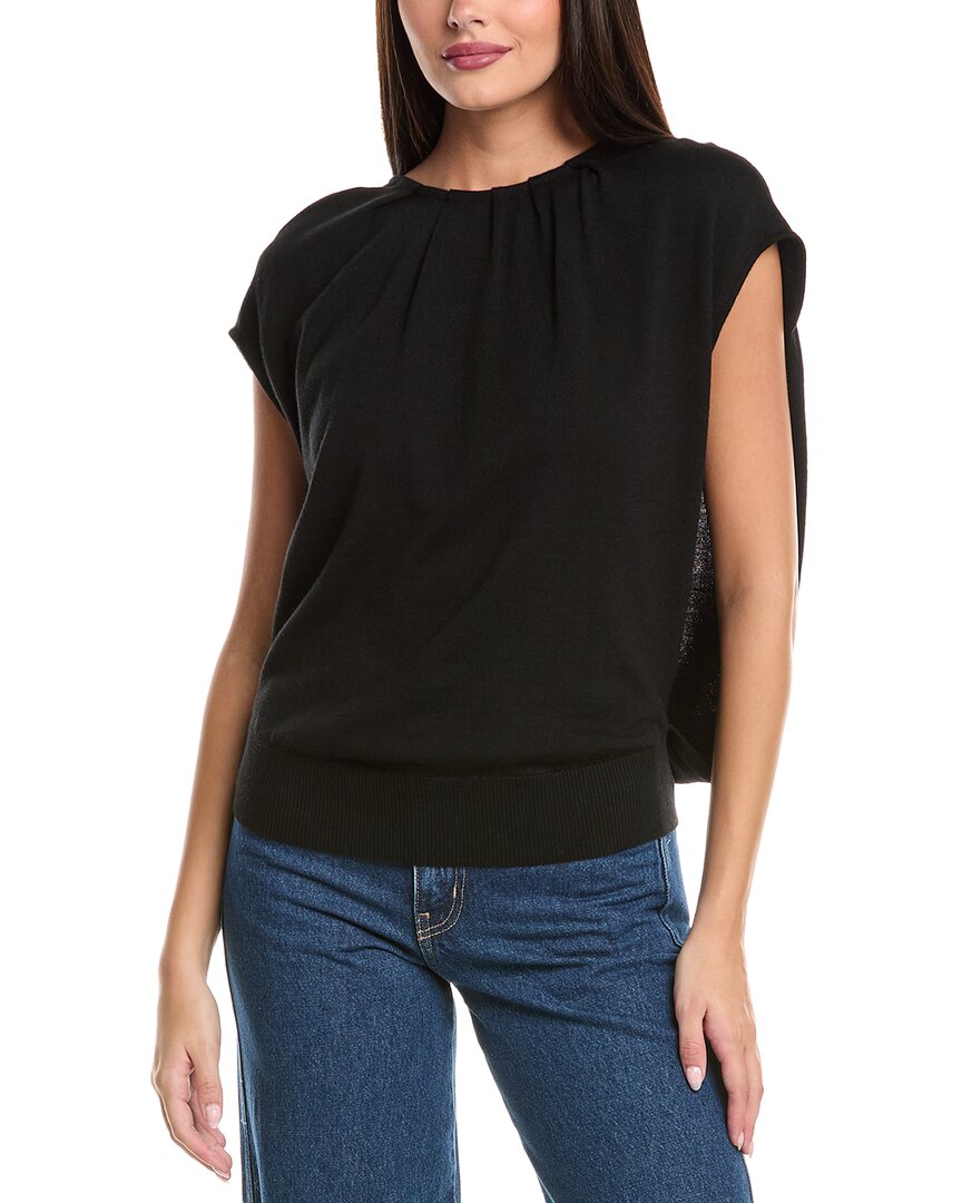 

Симхай Ламара Драпированный шерстяной пуловер SIMKHAI, черный