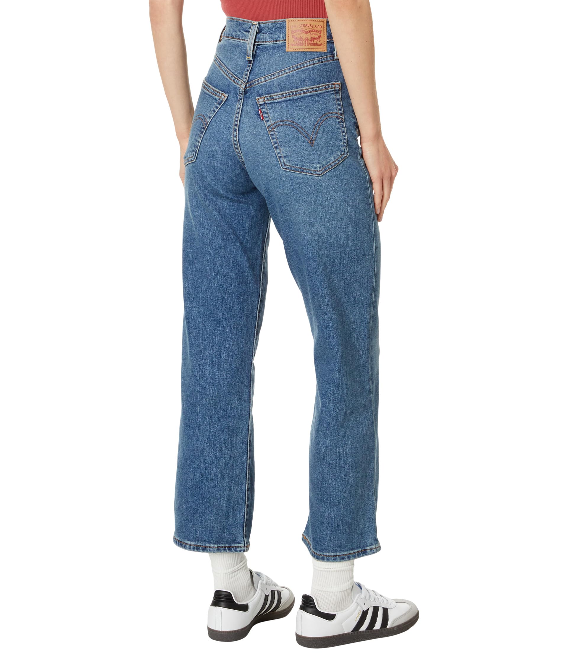 Джинсы Levi's Womens Ribcage Straight Ankle, цвет Elevated Taste — фото 2