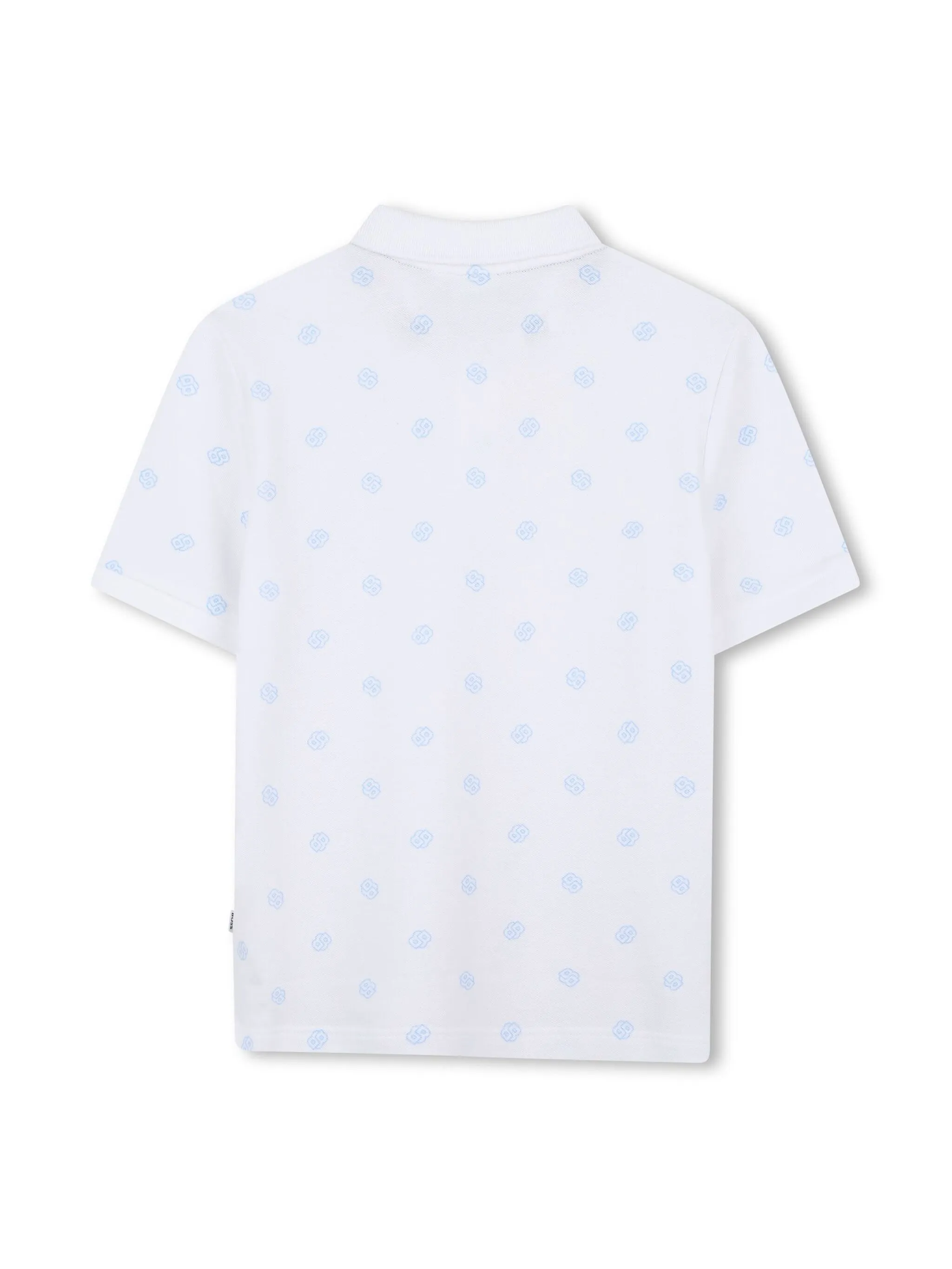Рубашка поло с короткими рукавами Boss Kidswear, белый — фото 2