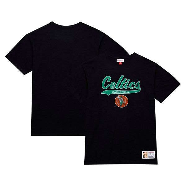 

Мужская черная футболка Boston Celtics Hardwood Classics с аппликацией Mitchell & Ness