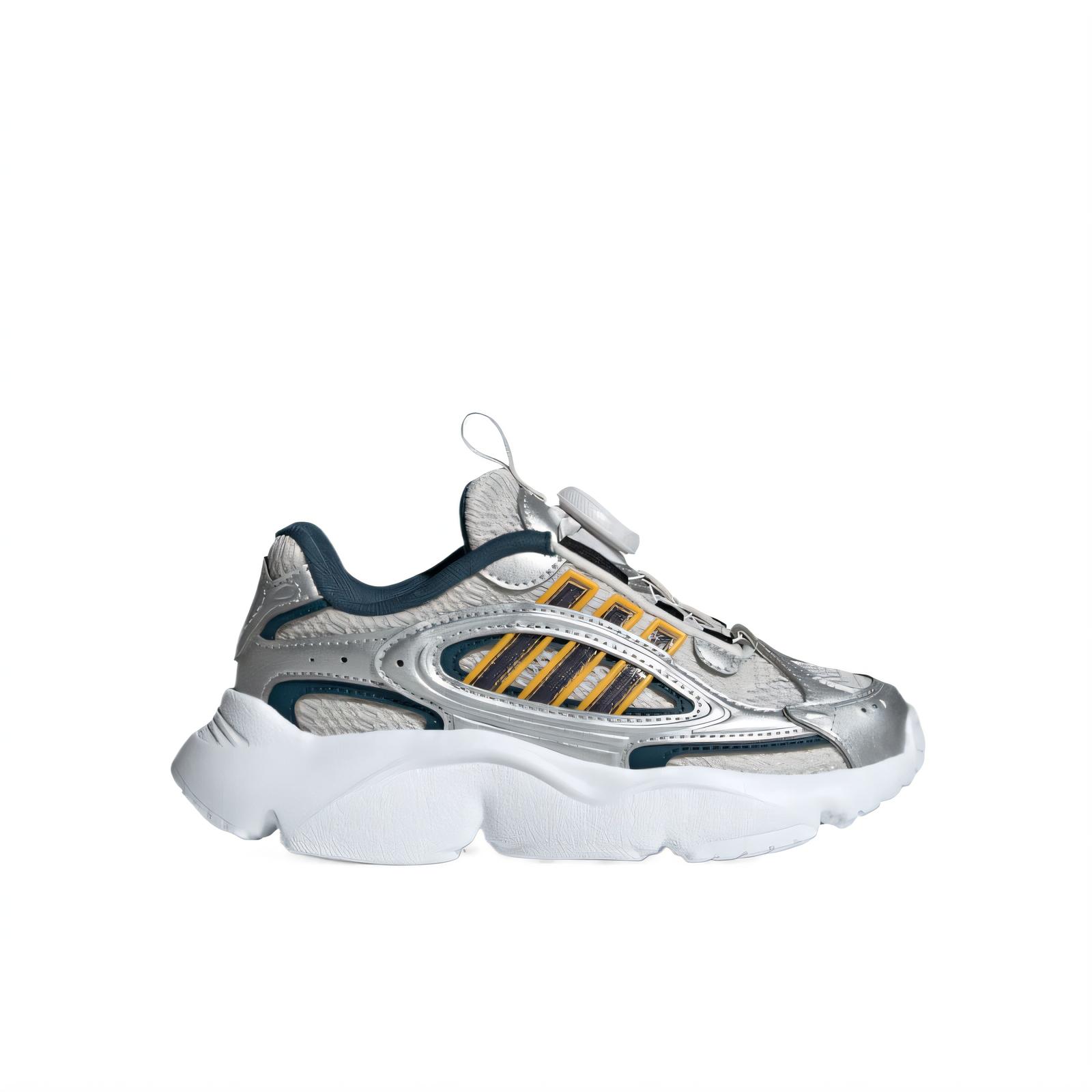 Детские кроссовки Ozmillen Breathable Low Top для бега Adidas Originals, желтый — фото 2