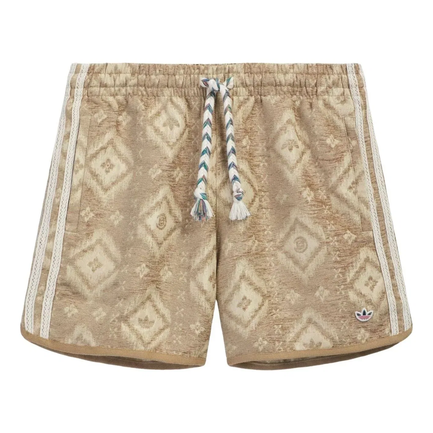 Шорты Adidas x CLOT Heritage Print Short, цвет tan