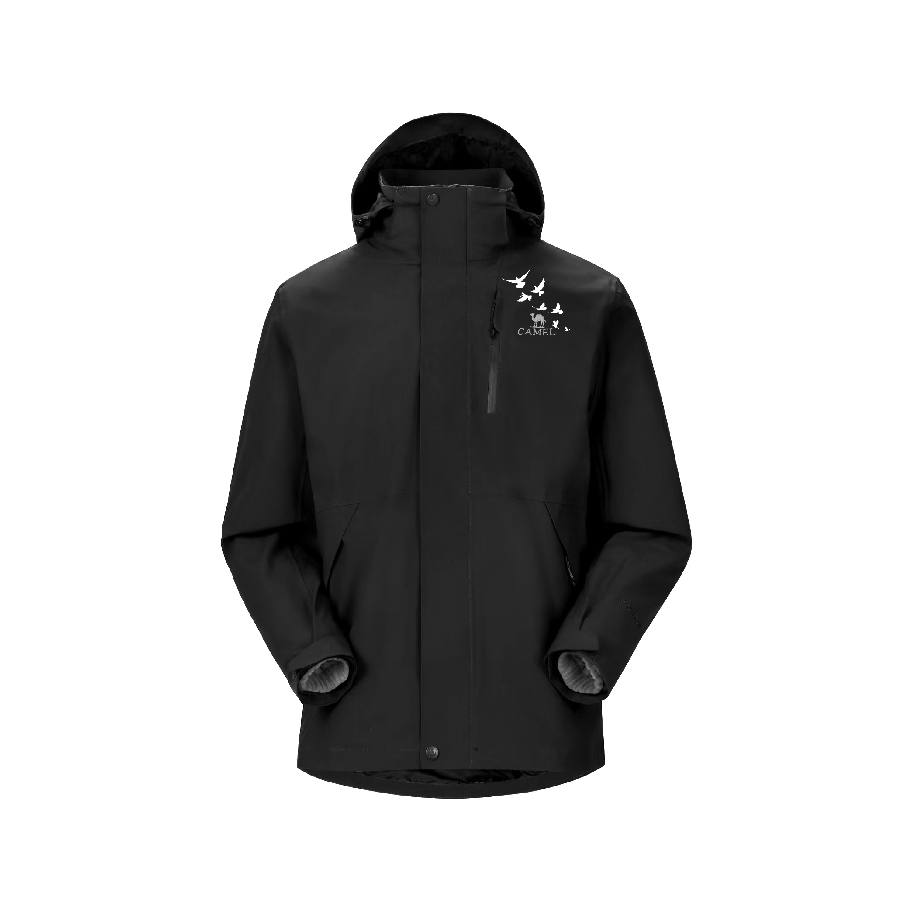 

CAMEL Ветровка All weather Unisex Phantom Black с капюшоном