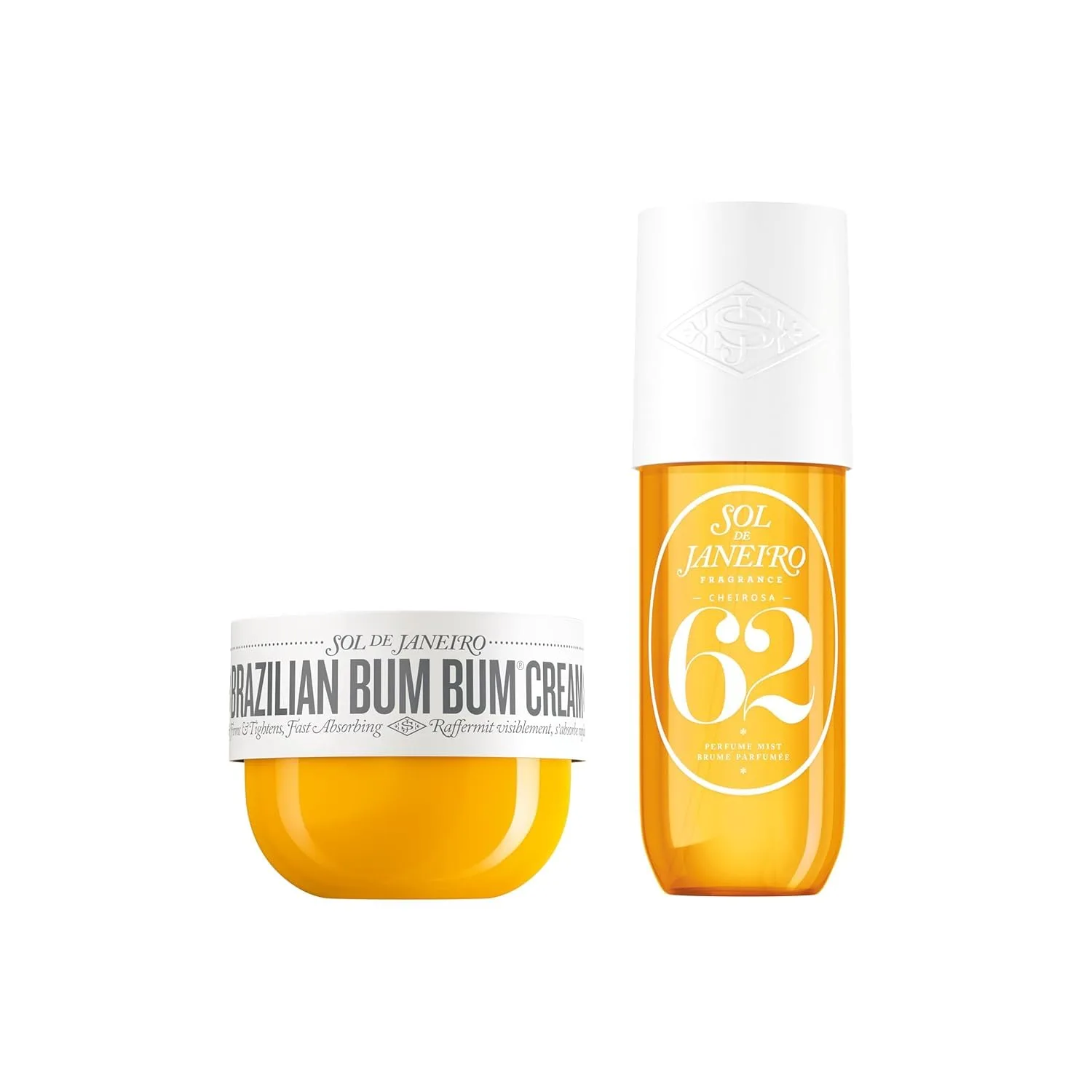 Sol de Janeiro Brazilian Bum Bum Cream & Cheirosa 62 Hair and Body Fragrance Mist Duo 8.1 fl oz.