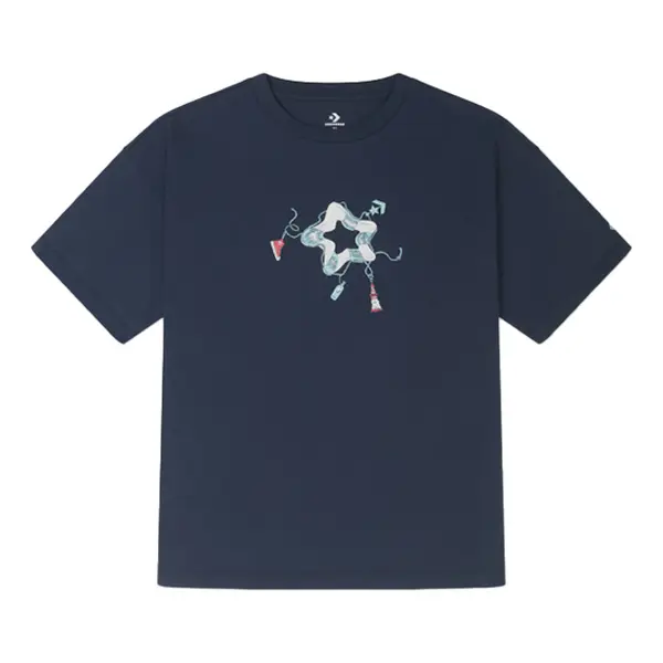 

Футболка nautical tee 'navy blue' Converse, синий