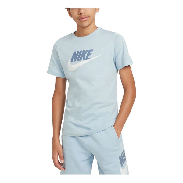 

Футболка sportswear cotton t-shirt 'light armoury blue' Nike, синий