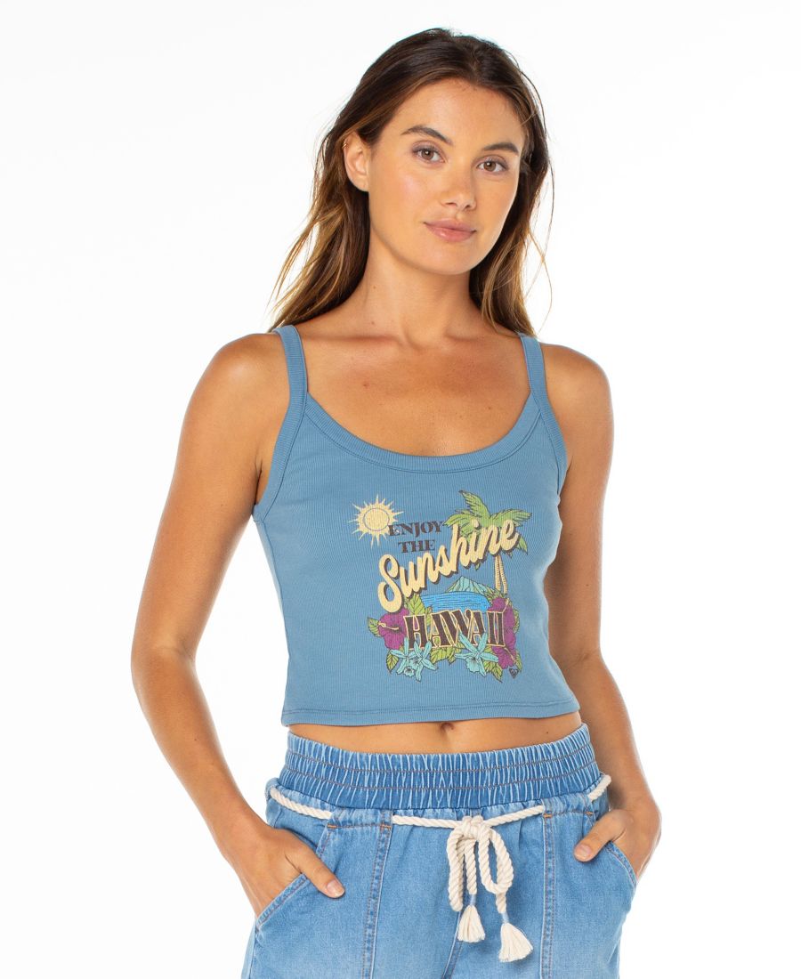

Женская майка без рукавов Enjoy Sunshine Wanderer Roxy, Captain Blue