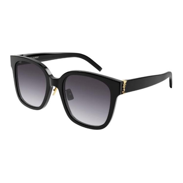 SAINT LAURENT Квадратные солнцезащитные очки женские черные, Black — фото 3