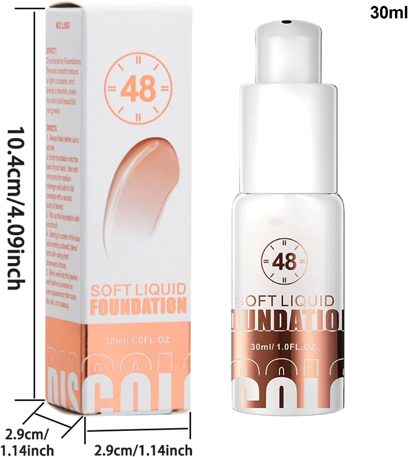 Тональное средство Color Changing Mature Skin Foundation, No brand, 30ml, мультиколор — фото 2
