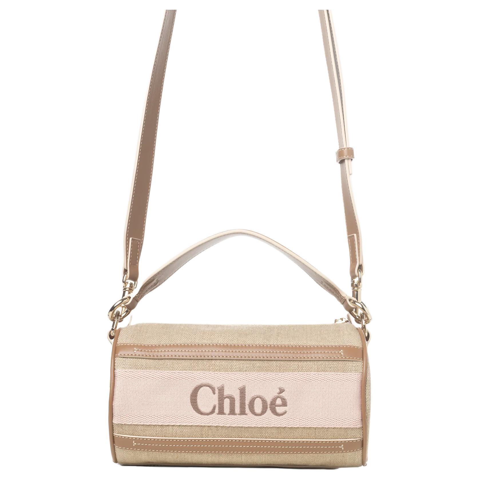 

Сумка Chloe Linen, Светло-розовая Сумка Через Плечо Chloé