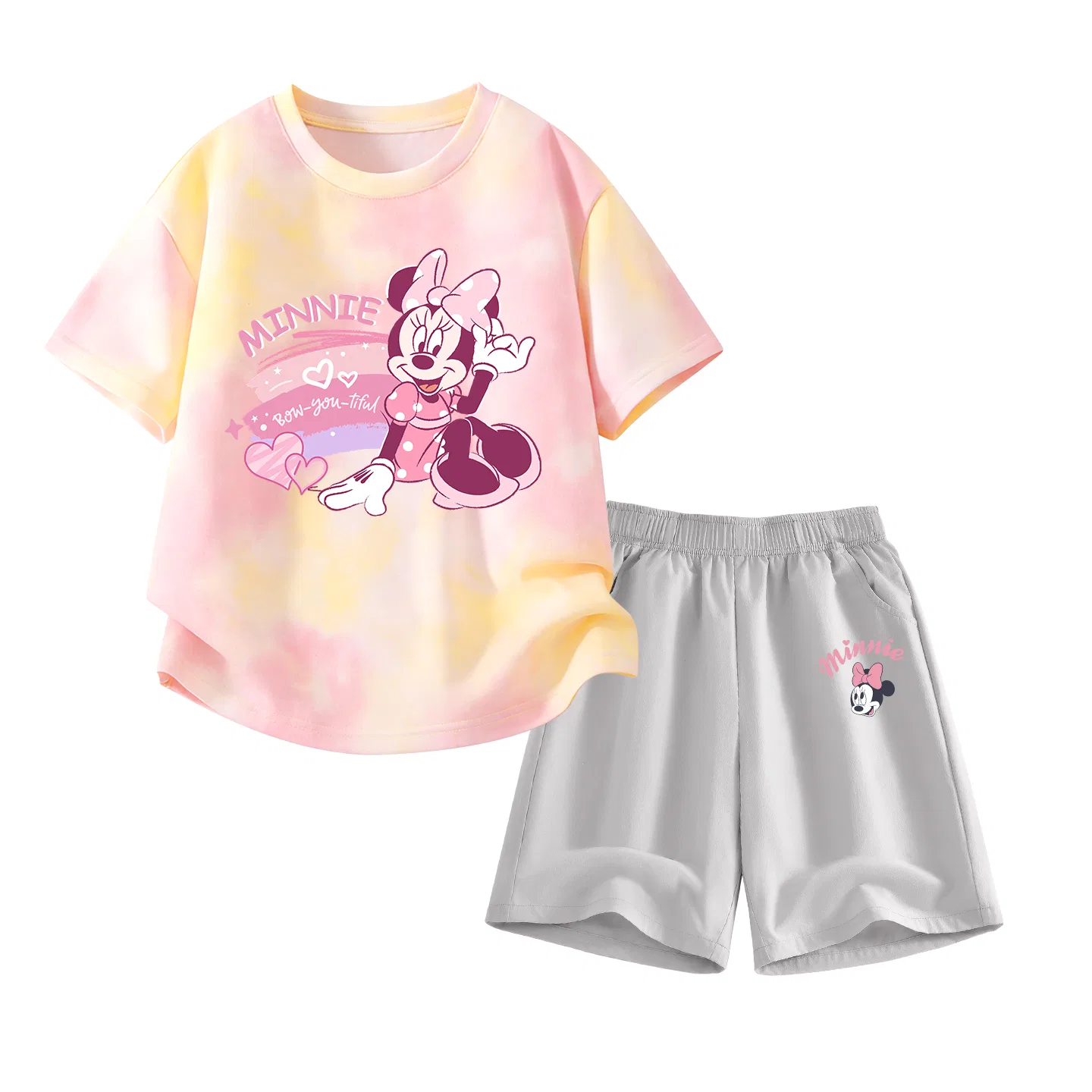 Детский спортивный костюм Disney Kids Casual Sportswear Crew Neck Thin Stretch Breathable, разноцветный
