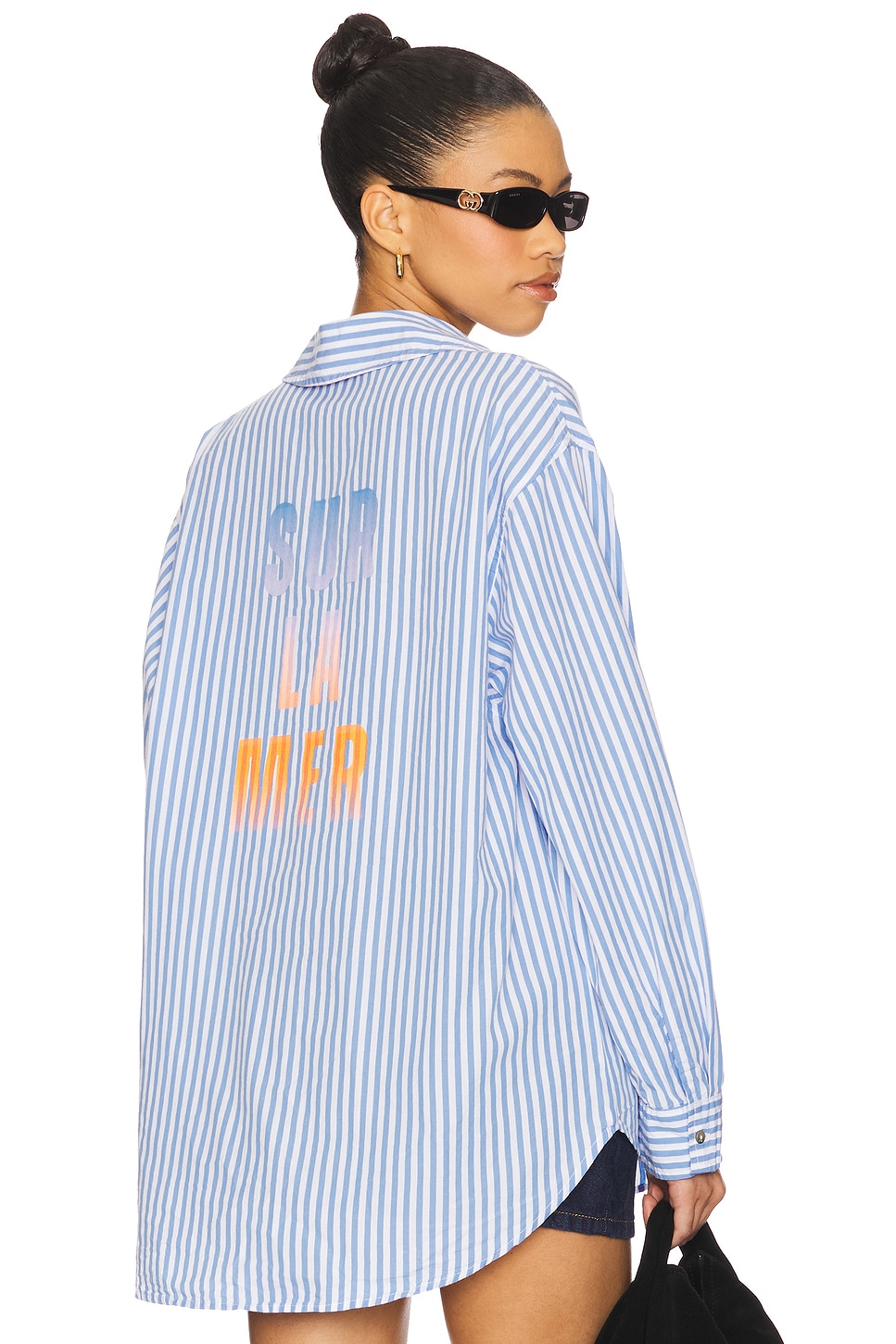 

Sur la mer рубашка оверсайз Sundry, chambray