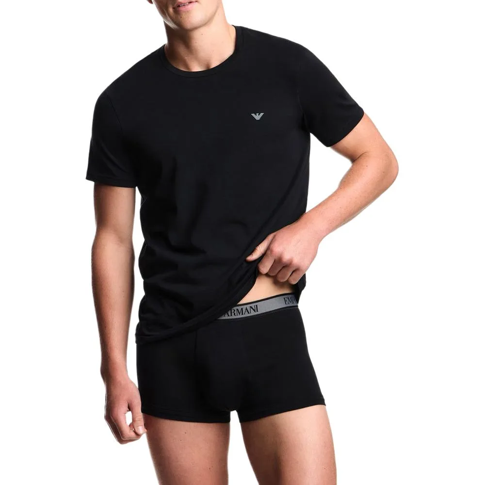 Футболка мужская, 2 шт EMPORIO ARMANI, 2 Pack (Gray+Black) — фото 3