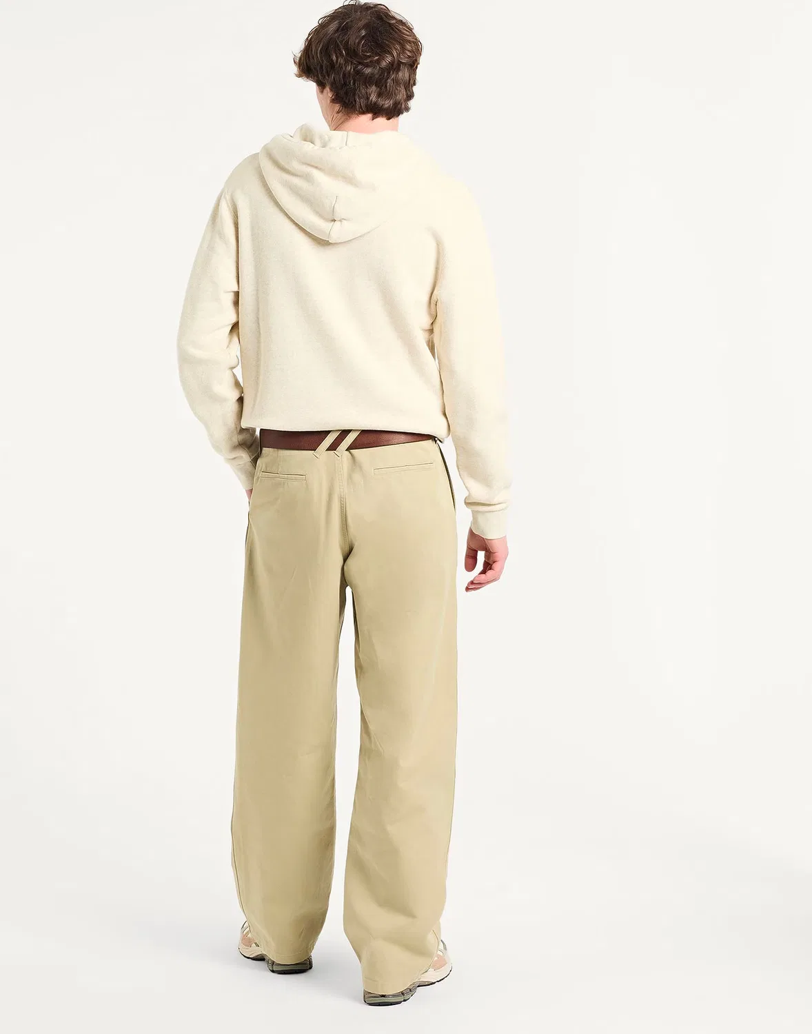Брюки чинос BURBERRY из габардина, мужские, шалфейно-зеленый — фото 3