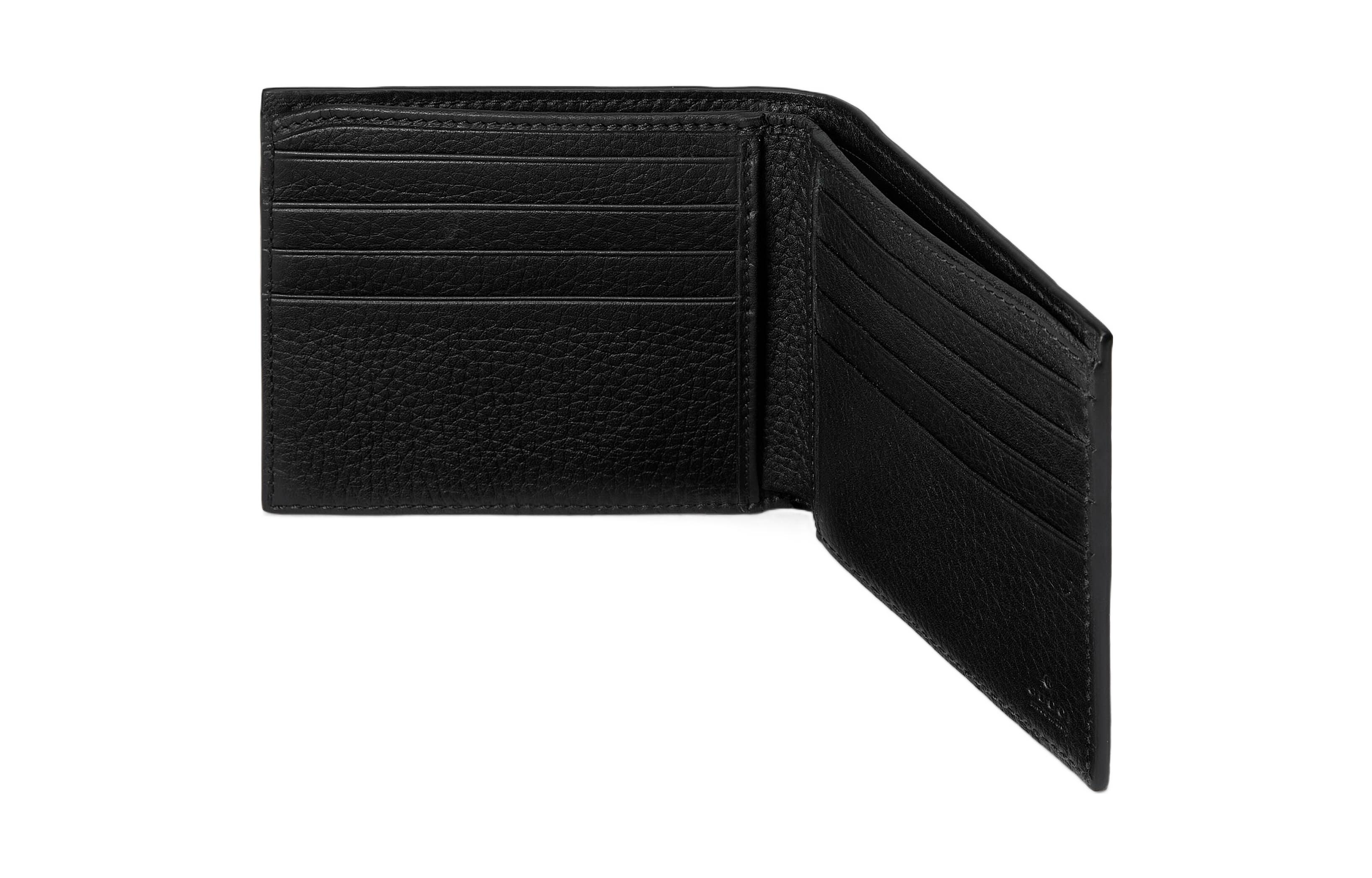 GUCCI Кошелек Jumbo GG Leather мужской black — фото 4