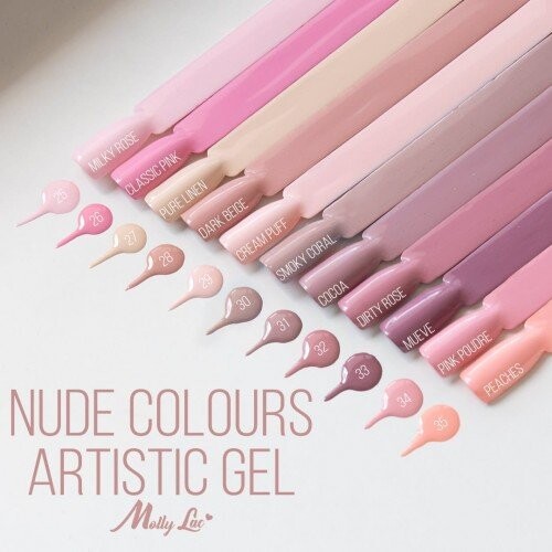 Какао омбре орнаменты 5г Molly Lac Artistic Gel Paint Gel №31 — фото 3