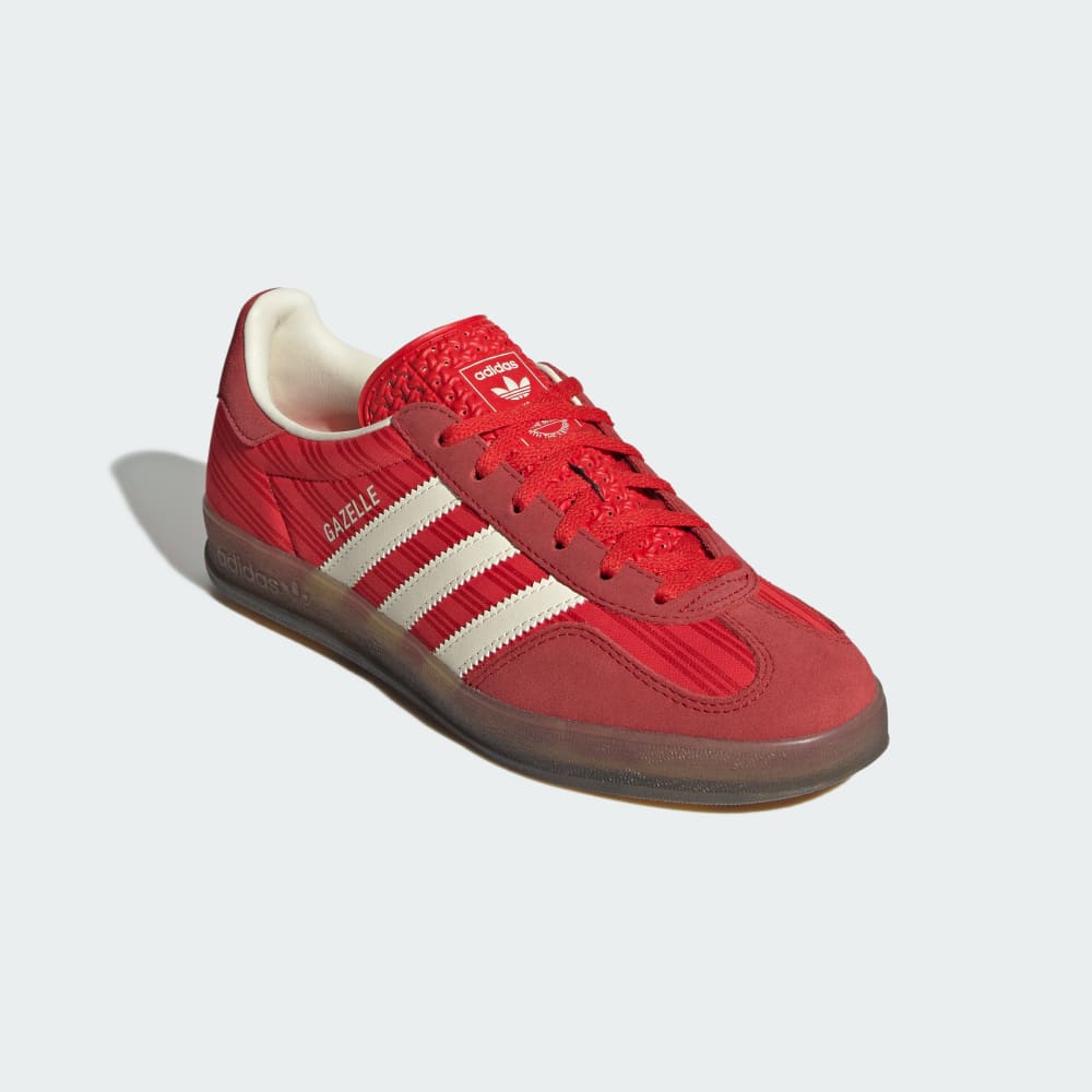 Кроссовки Adidas Gazelle Indoor Shoes, цвет Red/Better Scarlet/Cream White — фото 4