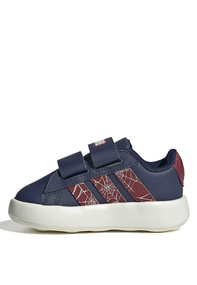 Кроссовки, коллаборация с Marvel Spider-Man, модель Grand Court, Adidas, белый/синий — фото 4