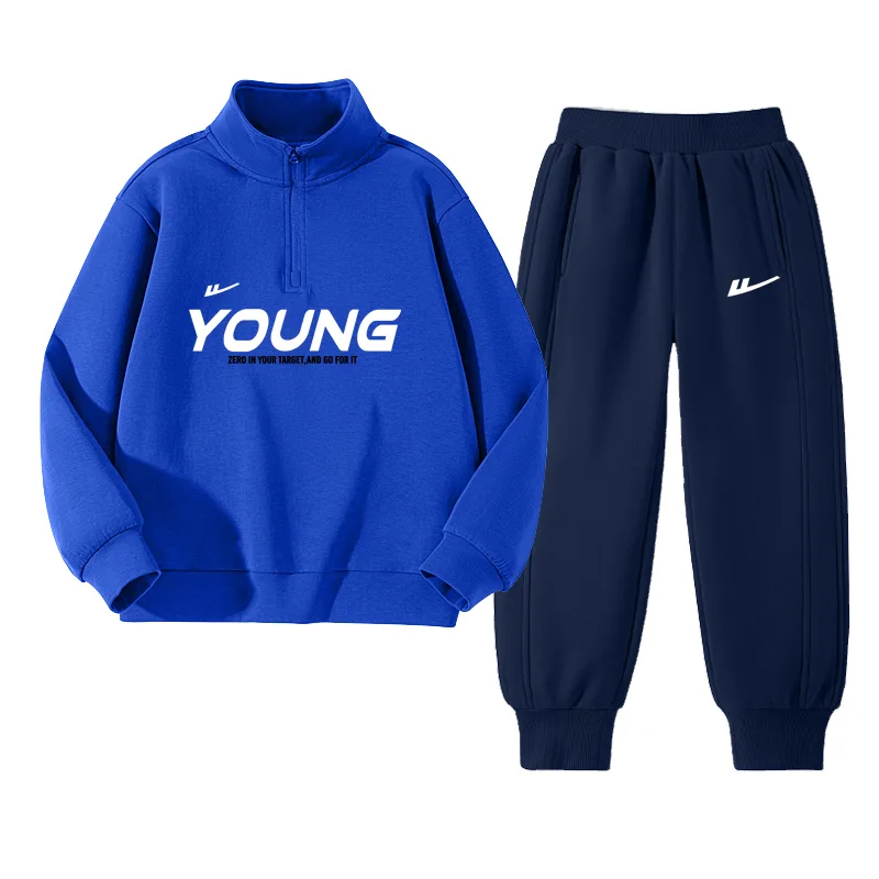 Детская повседневная спортивная одежда WARRIOR, Colorful Blue/H Youth White Text-Navy Blue/H White Logo K