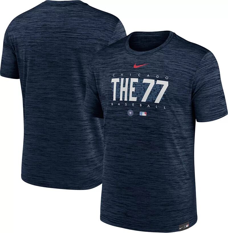 

Мужская футболка Nike Chicago Cubs Authentic Collection City Connect Velocity