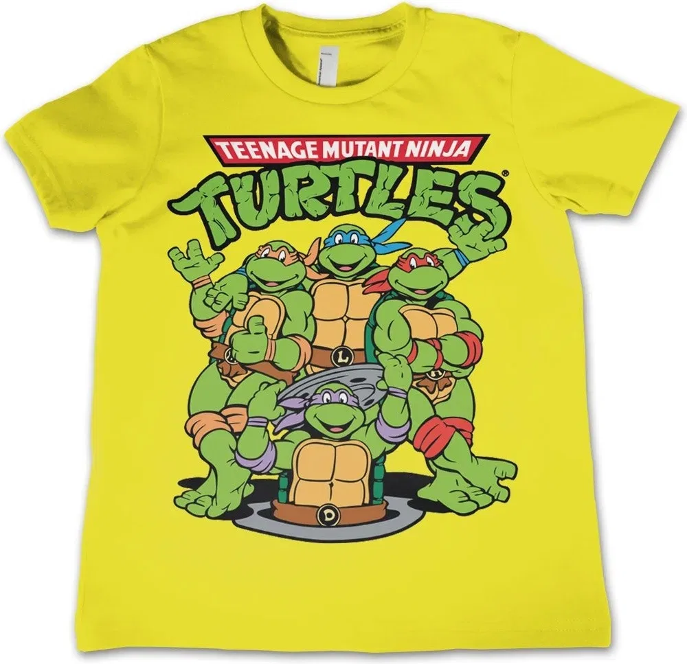 Футболка с принтом Teenage Mutant Ninja Turtles, желтый