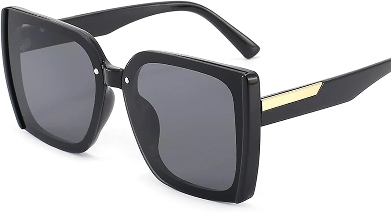 

Модные ретро-солнцезащитные очки квадратной формы 2026 года для мужчин и женщин, для отдыха на природе и пляже (Цвет: C, Размер: Средний) MTZJH, One Color