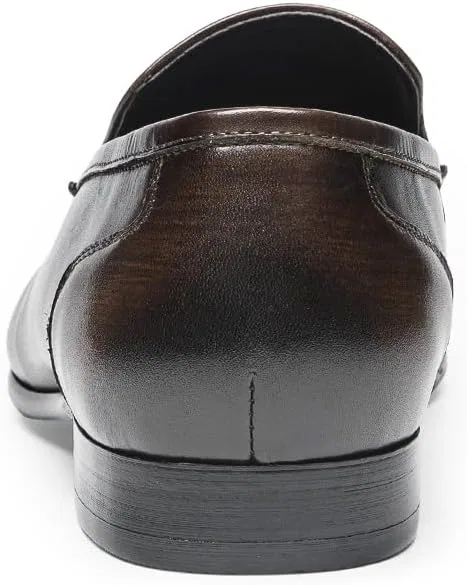 Мужские лоферы с кисточками из натуральной кожи, Dark Brown FIAVOM — фото 4