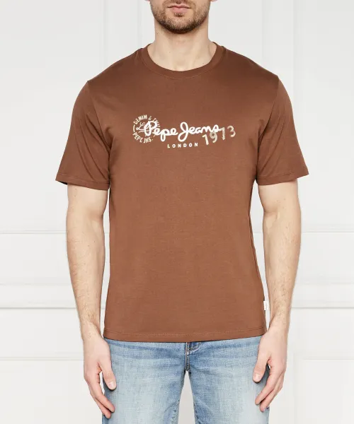 

Футболка Regular fit Pepe Jeans London, коричневый