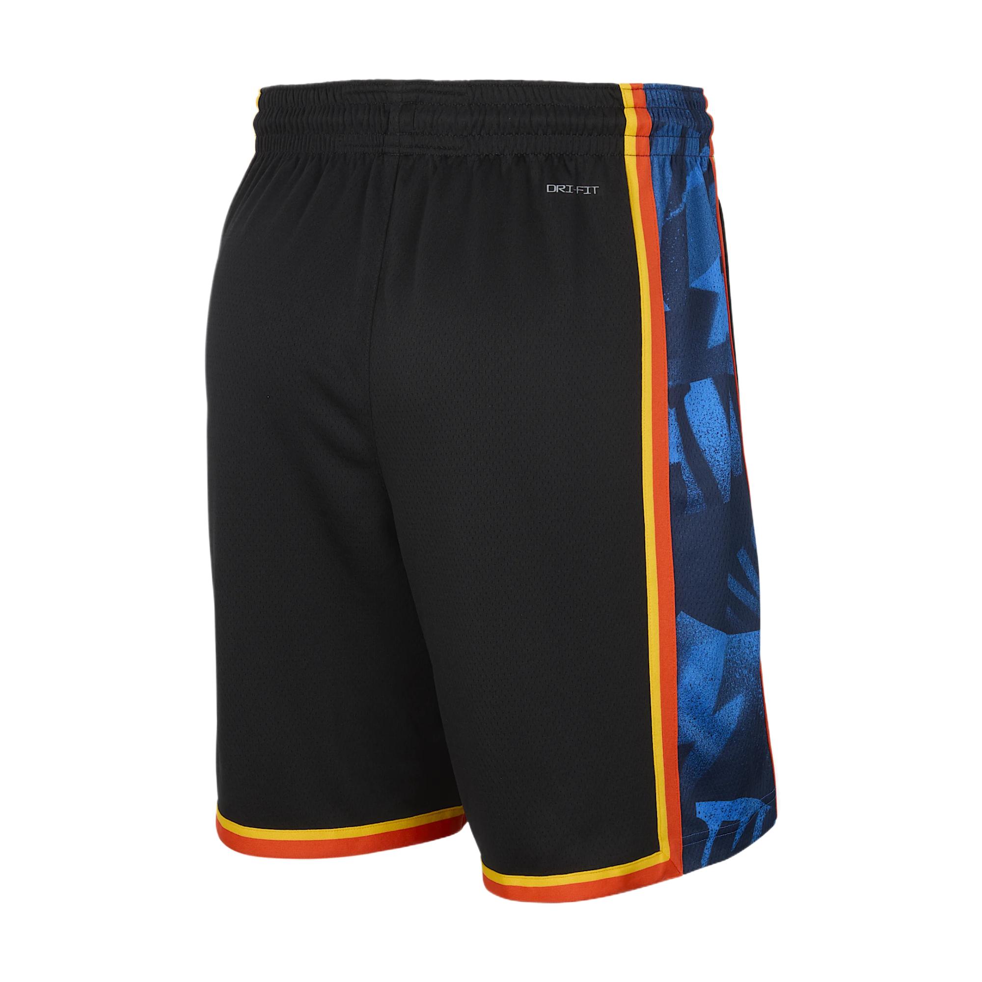 Nike Мужские шорты для спорта NBA Dri Fit черный Signal Blue — фото 4