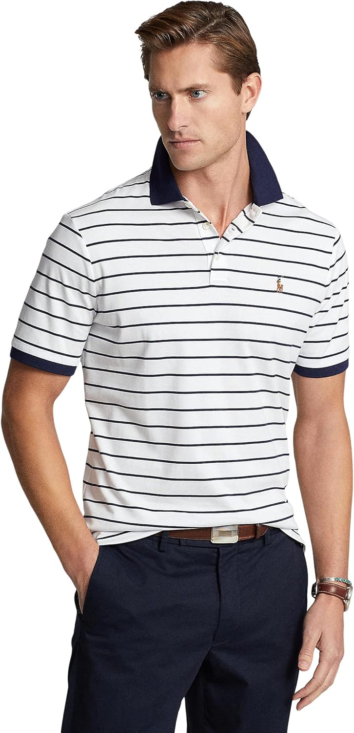 

POLO RALPH LAUREN Мужская новая классическая поло, White, Белый, POLO RALPH LAUREN Мужская новая классическая поло, White