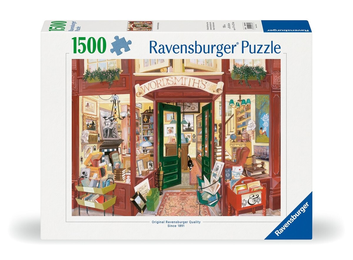 

2D пазл: Книжный магазин Wordsmith's 1500 деталей Ravensburger