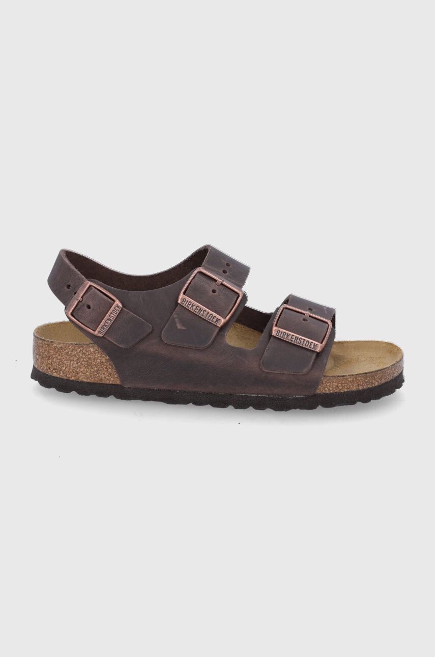 Миланские кожаные сандалии Birkenstock, коричневый