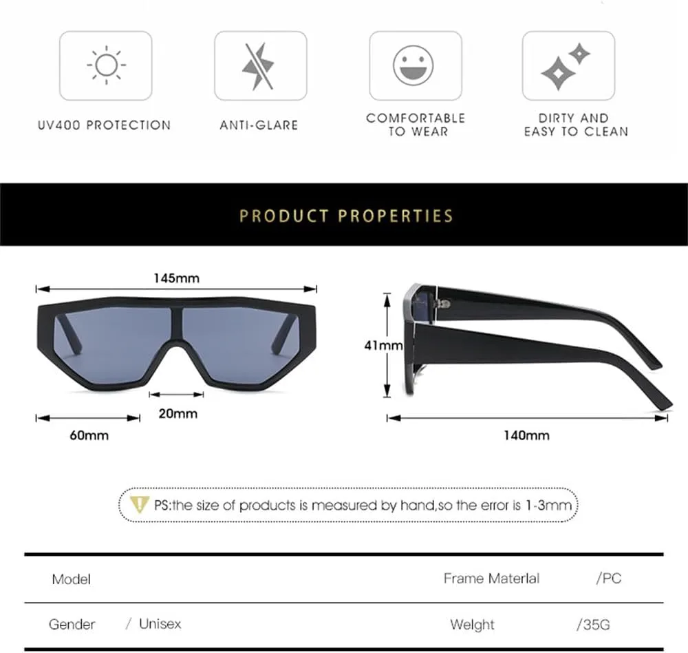 

1 шт. Женские солнцезащитные очки в стиле ретро с градиентным переходом цвета, защита от УФ-излучения UV400. Мужские солнцезащитные очки LANGSER, Black Gray