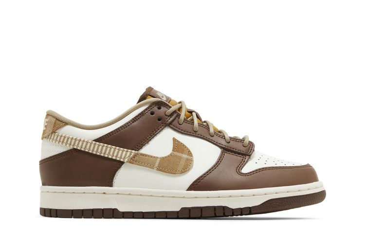 Кроссовки Nike Dunk Low GS 'Plaid Brown', коричневый — фото 2