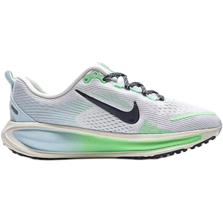 Nike Дышащие низкие кроссовки Vomero 18 для детей бело-зеленые подростковые — фото 3