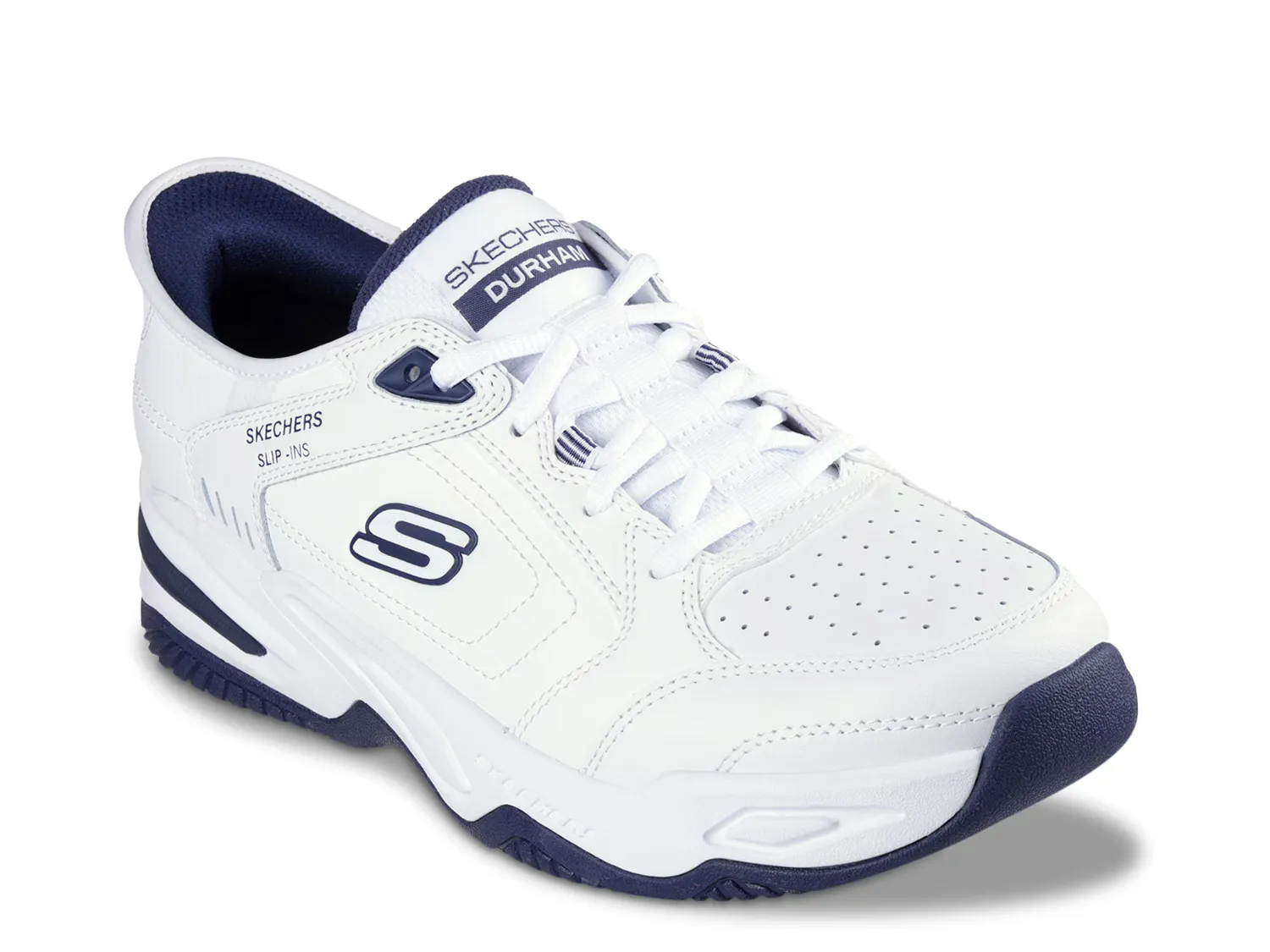 

Кроссовки Slip-Ins Durham Sneaker Skechers, белый/синий