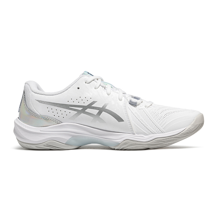 Кроссовки для бадминтона Unisex Rebound Slip Resistant Low top ASICS, белый/серебряный серый — фото 3