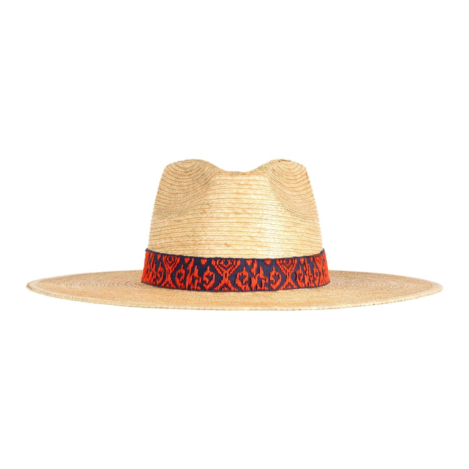 

Женская шляпа Zicatela Ikat Palm Hat бежевого цвета Sunshine Tienda