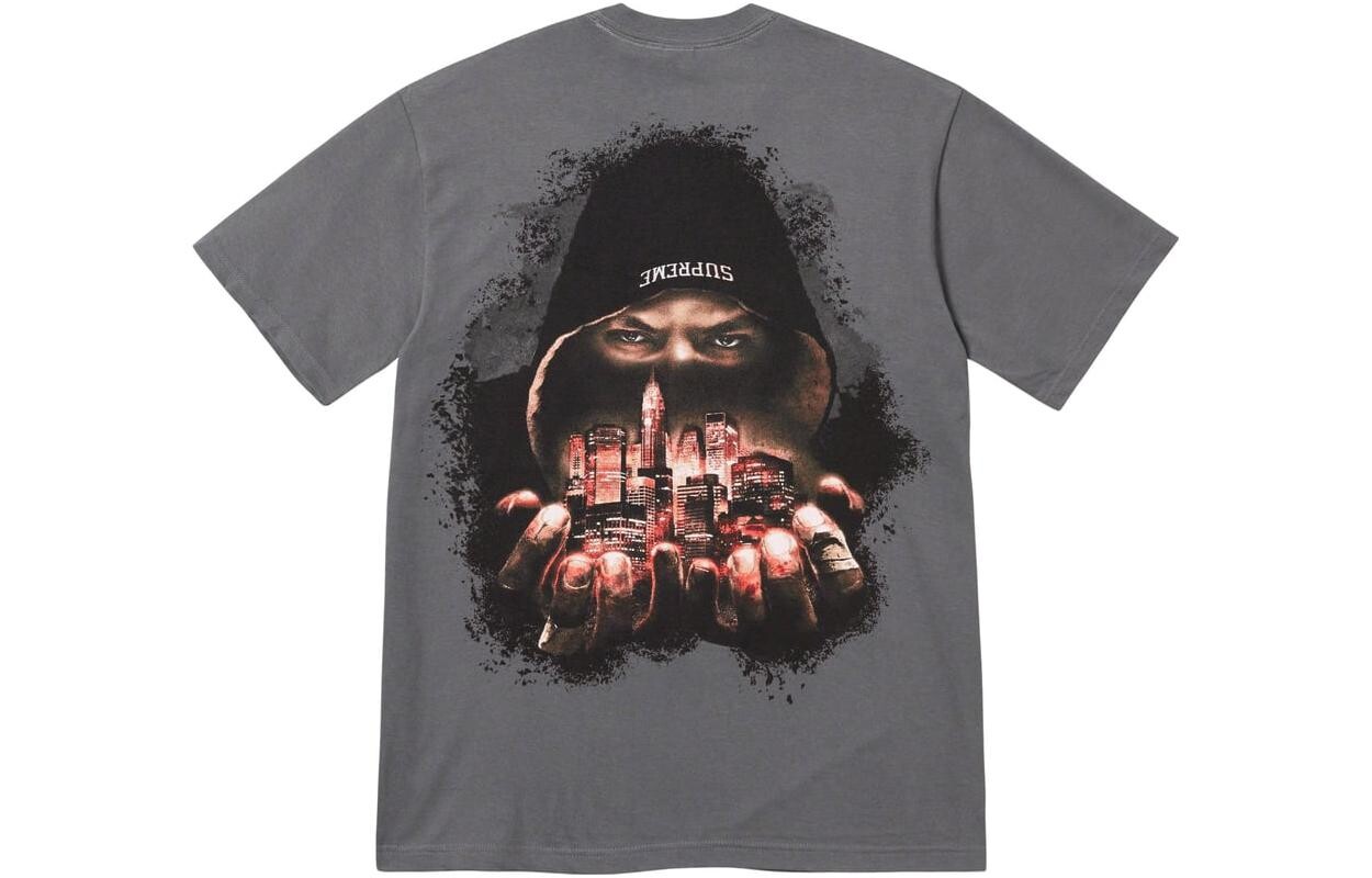 

Футболка унисекс Supreme, угольно-серый