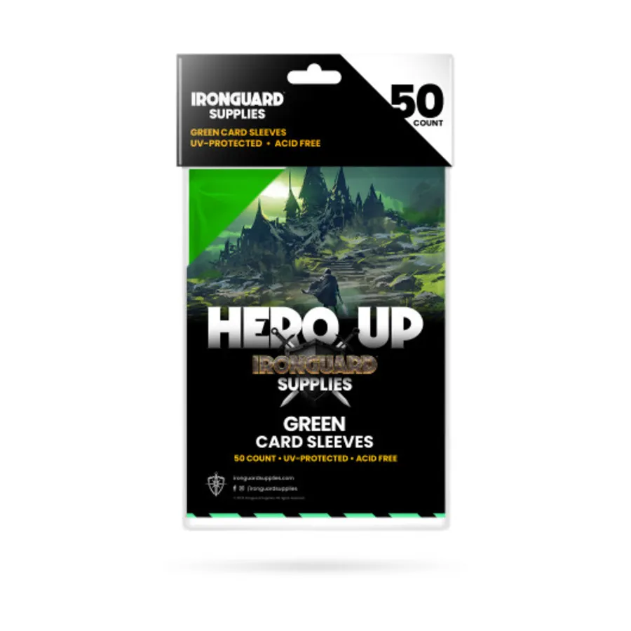 

Карманы для карточек - зеленые (50), Card Sleeves & Protection (Ironguard Supplies)