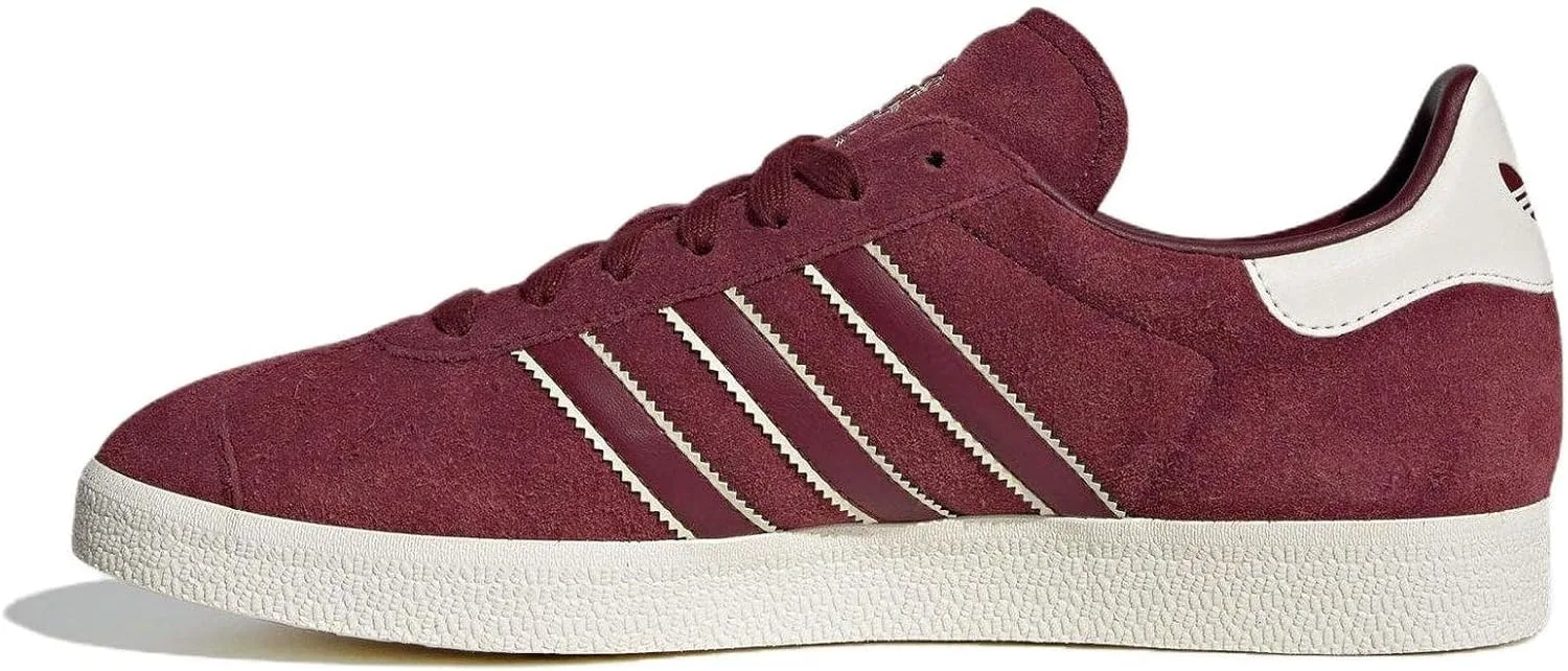 Мужские кроссовки Adidas Gazelle для зала, красный/кремовый/металлик — фото 2