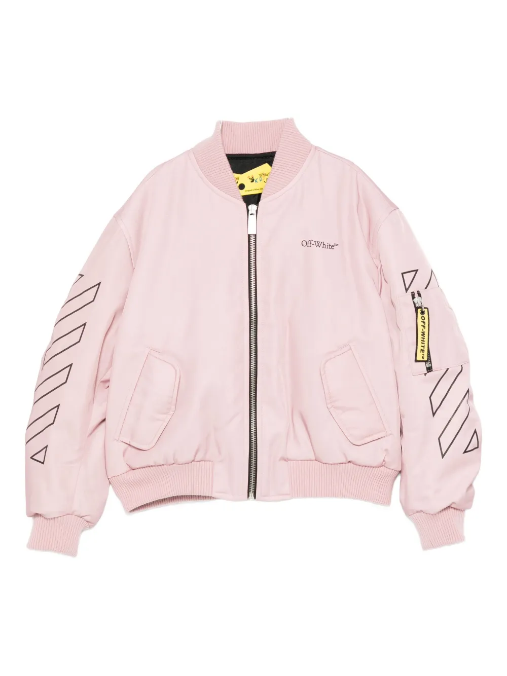 

Бомбер Bookish Diagonal OFF-WHITE KIDS, розовый