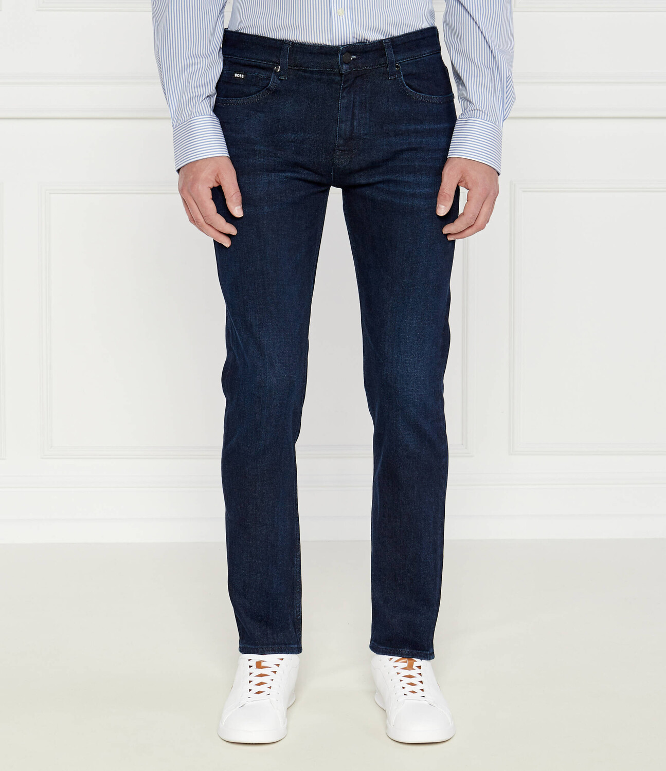 

Джинсы BOSS BLACK Delaware Slim Fit, темно-синий