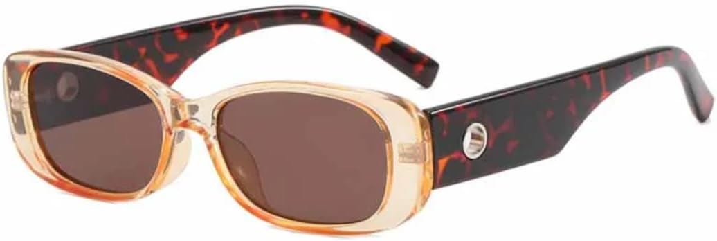 

Солнцезащитные очки с защитой UV400 | Овальная оправа с леопардовым принтом, цветные линзы | Для женщин и мужчин, для занятий спортом на открытом воздухе и вождения DSVIGF, Leopard Coffee