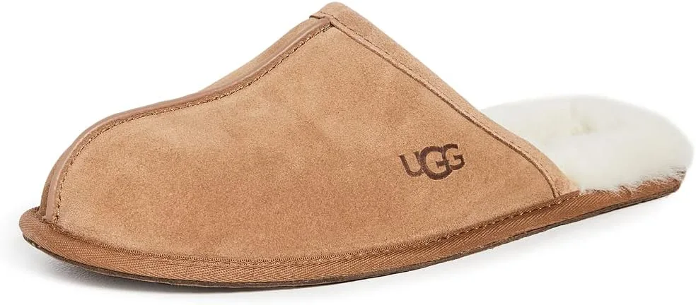 Мужские домашние тапочки UGG Scuff (Scuff) - каштановый цвет, размер: 42 EU, каштановый