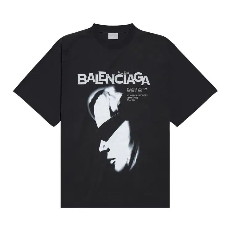Футболка оверсайз Balenciaga, черный