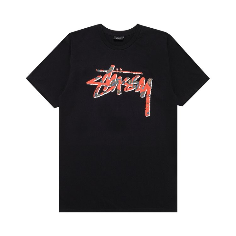 

Футболка Stussy Paisley Stock 'Black', черный