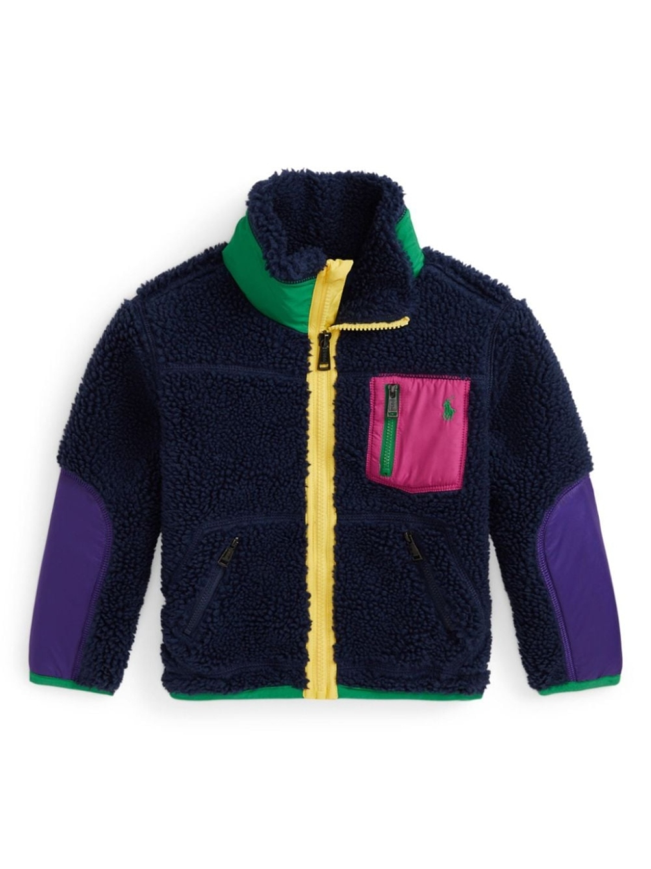 

Ralph Lauren Kids куртка Polo Pony из шерпы, черный