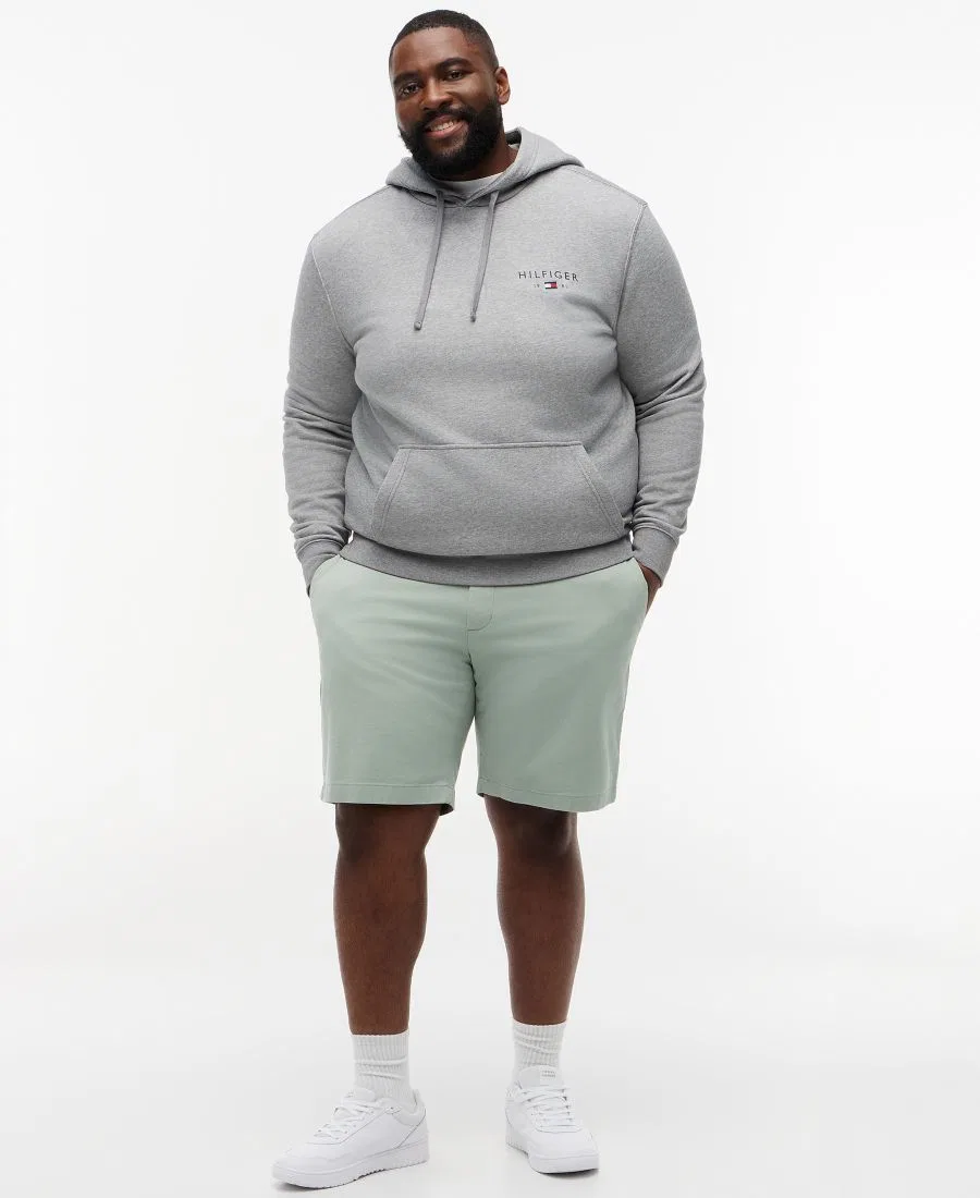 Мужские шорты Big Denton Essential Twill длиной 9,5 дюймов Tommy Hilfiger, Minty Gray — фото 2