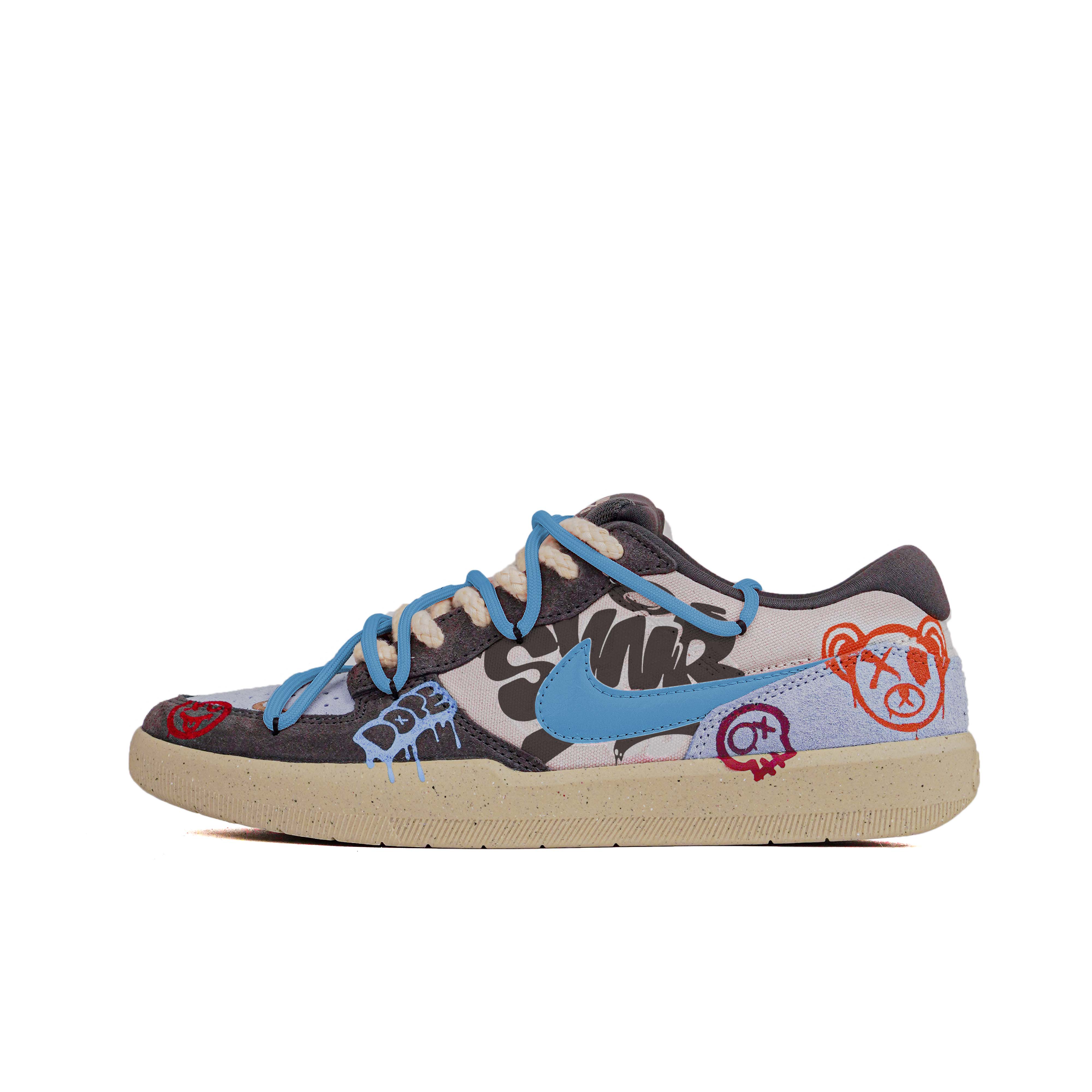 

SB Force 58 устойчивые к истиранию низкие кроссовки для скейтбординга мужские Nike, серый